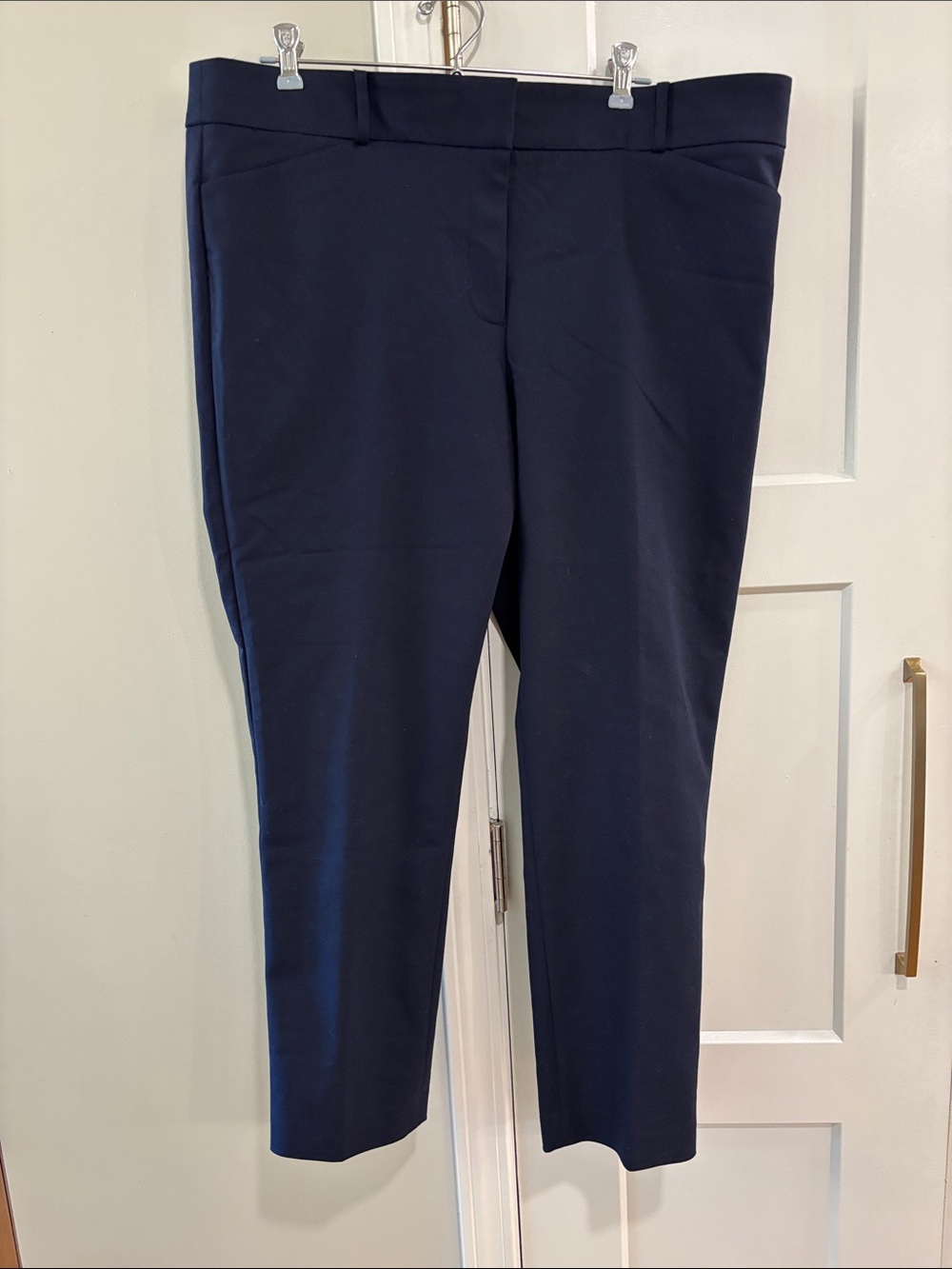 Navy Women’s LOFT Marissa Skinny Dress Pants size 16